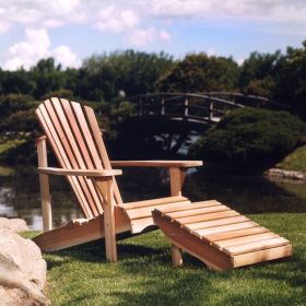 Adirondack Chair and Ottoman