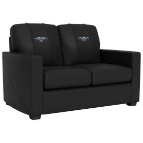Silver Loveseat with New Orleans Pelicans Primary Logo