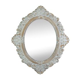 Vintage Amelia Taupe Mirror - Antique Style Wall Mirror for Home Decor