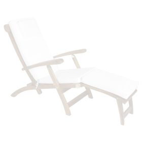 White Steamer Chair Cushion
