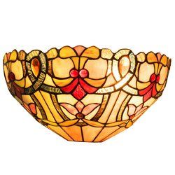 Tiffany-Style 1-Light Wall lamp w/ 12" Lampshade
