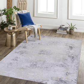 9x12 Area Rug for Bedroom, Washable Rug, Low-Pile, Non-Slip, Non-Shedding, Foldable, Kid & Pet Friendly - Area Rugs for living room, bedroom, kit