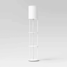 Shelf Floor Lamp White