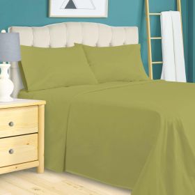 300 Thread Count 100% Cotton Sheet Set Timeless Solid (Color: Sage, size: California King)