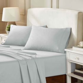 850 Thread Count Egyptian Cotton Sateen Bed Sheet Set (Color: Chrome, size: Twin XL)