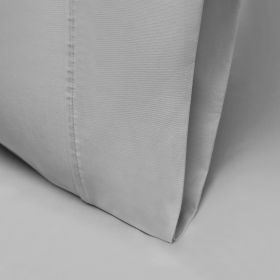 1000 Thread Count Lyocell Blend Solid Pillowcase Set (Color: Gray, size: King)