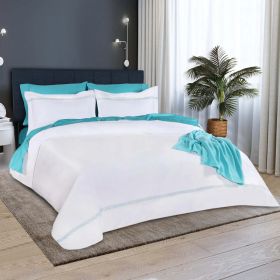 1000 Thread Count Egyptian Cotton Embroidered Duvet Cover (Color: Baby Blue, size: Full/Queen)