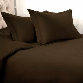 1500 Thread Count Egyptian Cotton Solid Duvet Cover (Color: Mocha, size: Full/Queen)