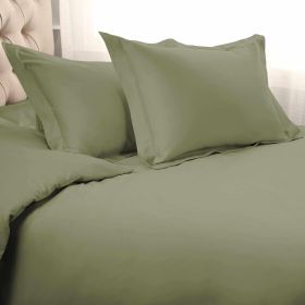 1500 Thread Count Egyptian Cotton Solid Duvet Cover (Color: Sage, size: King/California King)