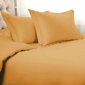 1500 Thread Count Egyptian Cotton Solid Duvet Cover (Color: Gold, size: King/California King)