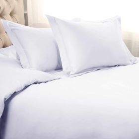 1500 Thread Count Egyptian Cotton Solid Duvet Cover (Color: White, size: Full/Queen)
