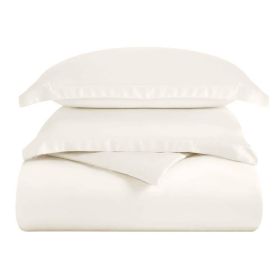 Modal from Beechwood Cooling Solid Duvet Cover Set (Color: Ivory, size: King/California King)