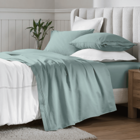 Egyptian Cotton Sateen Sheet Set 650 Thread Count (Color: Teal, size: Full)