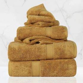 Egyptian Cotton 6-piece towel set – Plush & Heavyweight (Color: Gold)