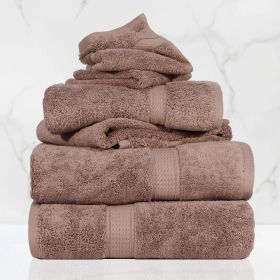 Egyptian Cotton 6-piece towel set – Plush & Heavyweight (Color: Muted Mauve)