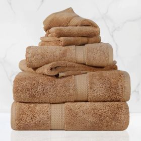 Egyptian Cotton 6-piece towel set – Plush & Heavyweight (Color: Rust)
