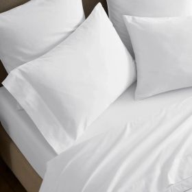 Carmen 100% Cotton Relaxed Wash Pillowcase Set (Color: White, size: Standard)