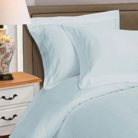 1000 Thread Count Egyptian Cotton Solid Duvet Cover (Color: Baby Blue, size: King/California King)