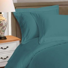 1000 Thread Count Egyptian Cotton Solid Duvet Cover (Color: Deep Sea, size: Full/Queen)