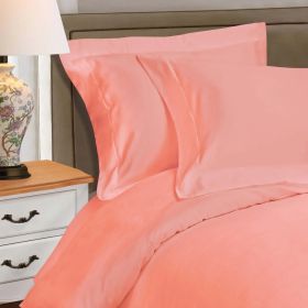 1000 Thread Count Egyptian Cotton Solid Duvet Cover (Color: Dusted Rose, size: Full/Queen)