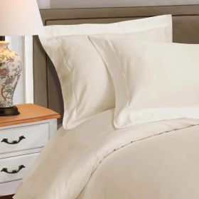 1000 Thread Count Egyptian Cotton Solid Duvet Cover (Color: Ivory, size: King/California King)
