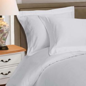 1000 Thread Count Egyptian Cotton Solid Duvet Cover (Color: Platinum, size: Full/Queen)