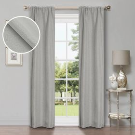 Linen Washable Room Darkening Blackout Curtains, Set of 2 (Color: Marshmellow, size: 52" x 96")