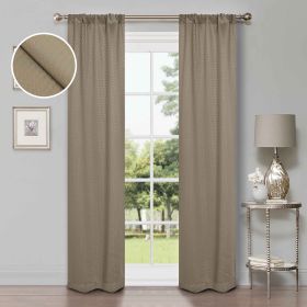 Modern Shimmer Washable Room Darkening Blackout Curtains, Set of 2 (Color: Olive Green, size: 26" X 84")