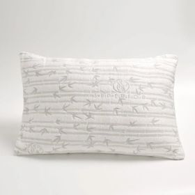 Shredded Memory Foam Pillow with Removable Rayon from Bamboo Cover (size: Queen)