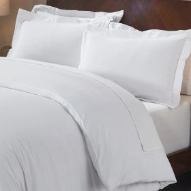 100% Cotton Flannel Solid Modern Fuzzy Duvet Cover Set (Color: White, size: Full/Queen)