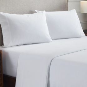 Cotton Flannel Pillowcases Soft Fuzzy Set of 2 (Color: White, size: Standard)