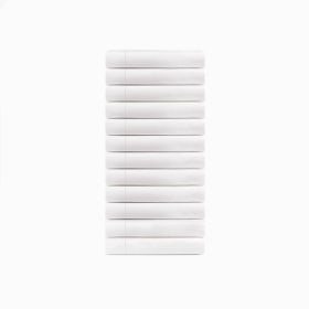 White Cotton Pillowcases Set of 12 Hotel Quality (size: King)