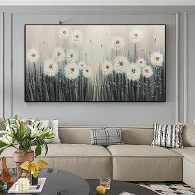 Handmade Abstract Colorful Flower Texture Oil Painting on Canvas Large Modern Floral Landscape Acrylic Painting Living Room Wall Art Home Decor F (Style: 05, size: 90x120)