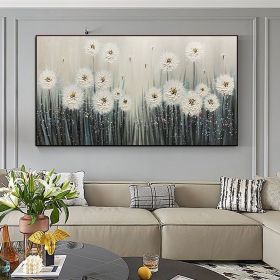 Handmade Abstract Colorful Flower Texture Oil Painting on Canvas Large Modern Floral Landscape Acrylic Painting Living Room Wall Art Home Decor F (Style: 05, size: 70x140cm)