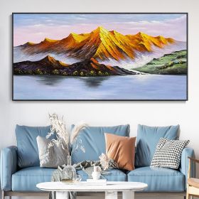 Hand Painted Oil Painting Modern Landscape Textured Painting Abstract Art Hand Painted Custom Artwork Wall Decor Painting Impressionist Art Livin (Style: 01, size: 50x100cm)