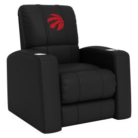 Relax Home Theater Recliner with Toronto Raptors Primary Red Logo (Material: Top Grain Leather *Custom Order 8 Week Lead time No Returns*)