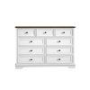 9 Drawer Dresser with Wooden Top, Tall Fabric Dresser & Chest of Drawers for Bedroom Closet Living Room