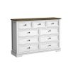 9 Drawer Dresser with Wooden Top, Tall Fabric Dresser & Chest of Drawers for Bedroom Closet Living Room