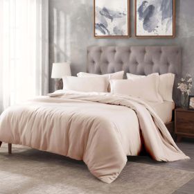 400 Thread Count Egyptian Cotton Solid Duvet Cover (Color: Pink, size: King/California King)