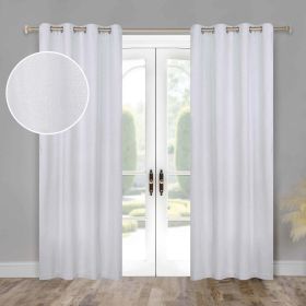 100 % Blackout Curtains Grommet Machine Washable 2 Panels Nyan (Color: Platinum, size: 52" x 96")