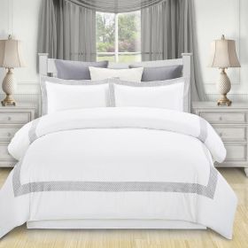 100% Cotton Glenmont Embroidered Duvet Cover Set (size: King/California King)