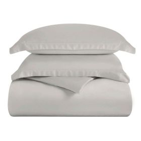 Modal from Beechwood Cooling Solid Duvet Cover Set (Color: Grey, size: Full/Queen)
