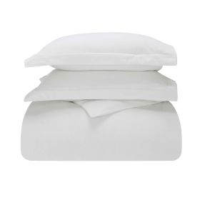 100% Cotton Flannel Solid Fuzzy Warm Duvet Cover Set (Color: Ivory, size: Full/Queen)