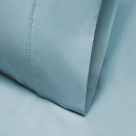 1000 Thread Count Lyocell Blend Solid Pillowcase Set (Color: Baby Blue, size: Standard)
