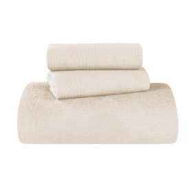 Victory Cotton Matelasse Scrolling Medallion Airy Bedspread Set (Color: Ivory, size: Twin)