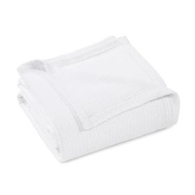 100% Cotton Waffle Blanket – Cooling Waffle Weave, Lightweight & Breathable (Color: White, size: Twin)